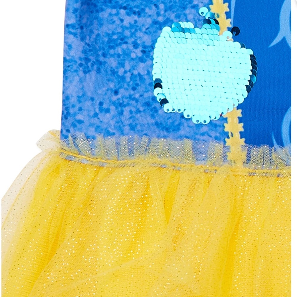 Disney Princess Snow White Blue and Yellow Girls dress Size Medium 7-8 - Picture 12 of 13